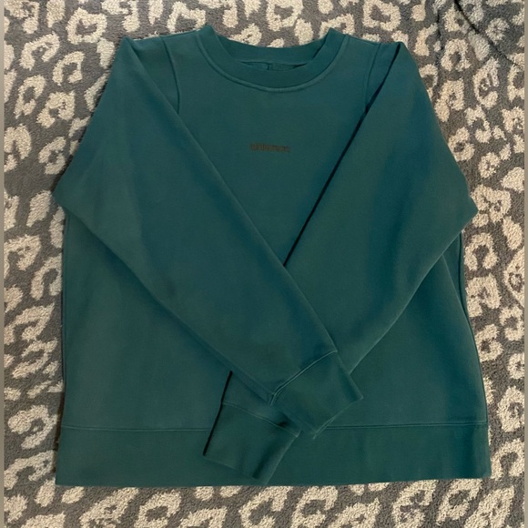 Lululemon Green Jasper Loungeful Crewneck Pullover *Embroidered - Picture 3 of 7